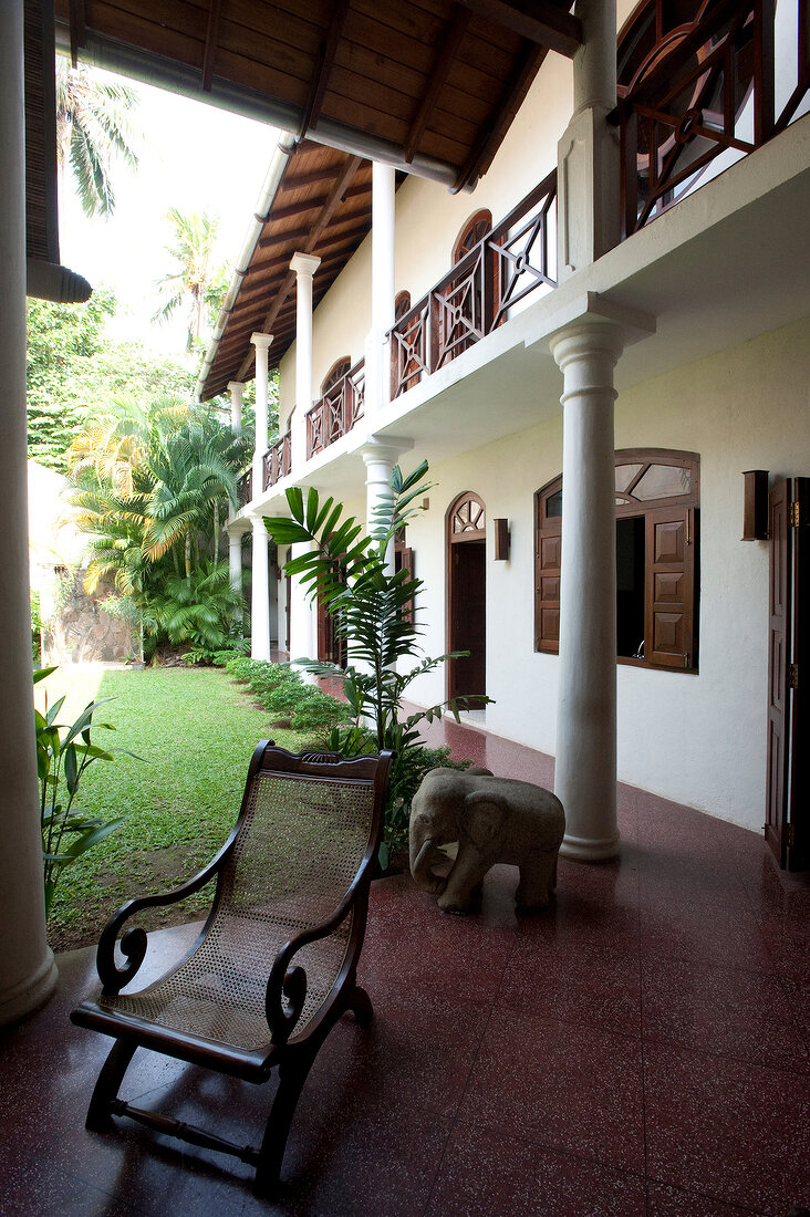 Sri Lanka, Galle Fort, Villa, Terrasse, Kolonialstil