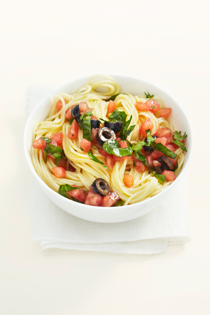 Schneller Teller, Spaghettini mit Tomatensauce