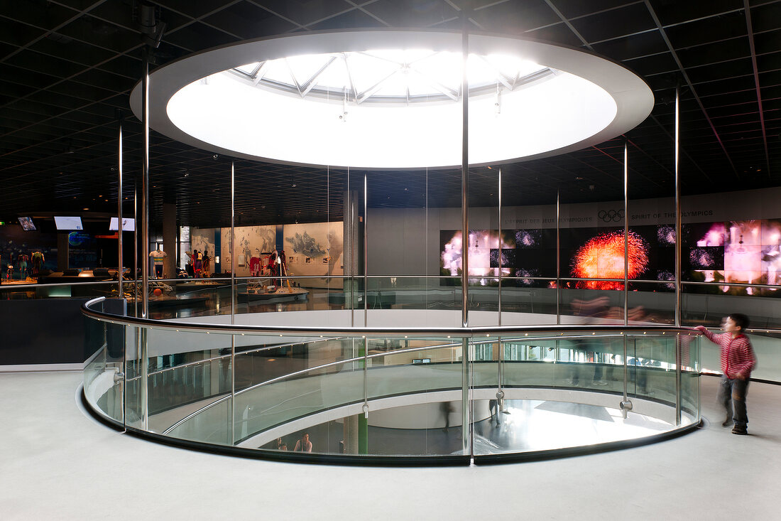 Interior of Olympic Museum, Ouchy, Lausanne, Romandie, Lake Geneva, Switzerland