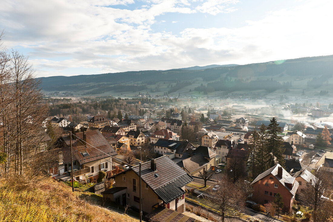 Genfer See, Vallée de Joux, Le Sentier, Uhrmacherstadt