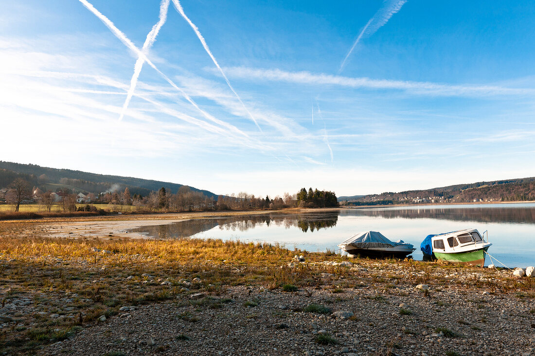 Genfer See, Vallée de Joux, Boote der Lac de Joux