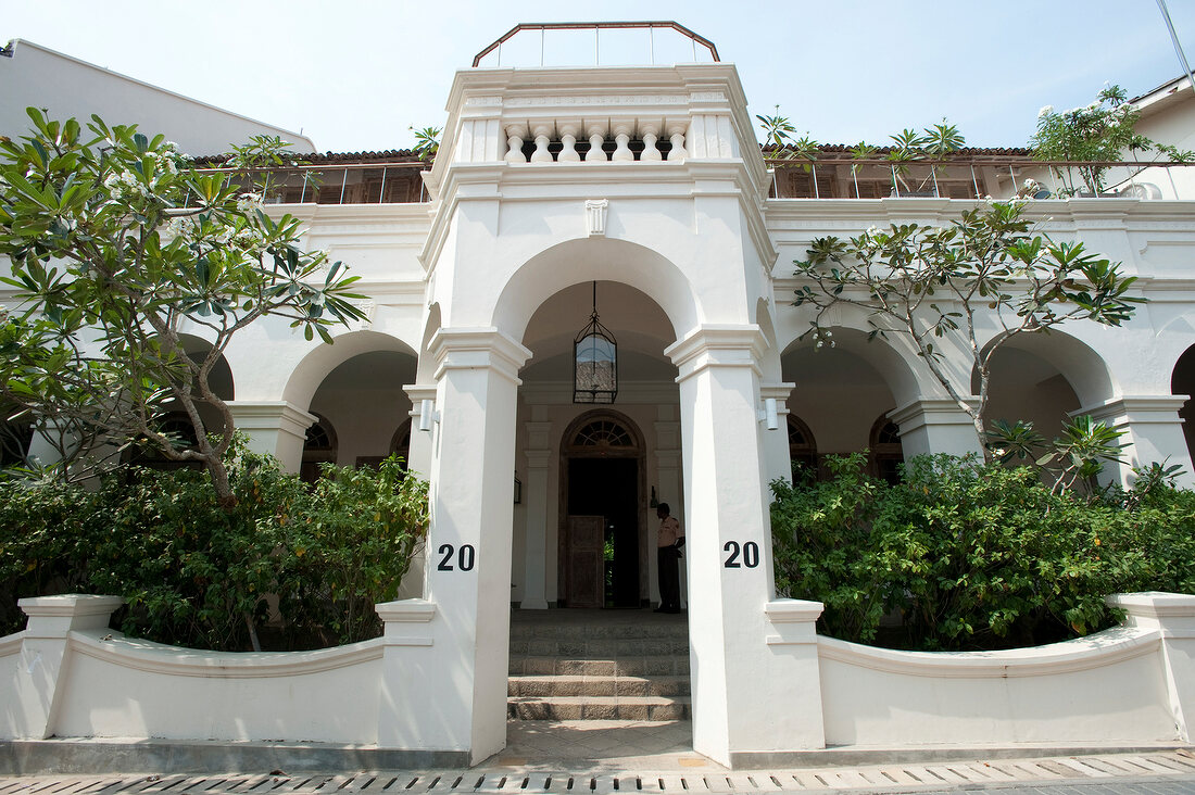 Facade of Nr. 20, Private Villa, Galle Fort, Sri Lanka