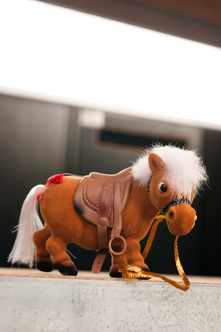 Close-up of Landegge toy horse