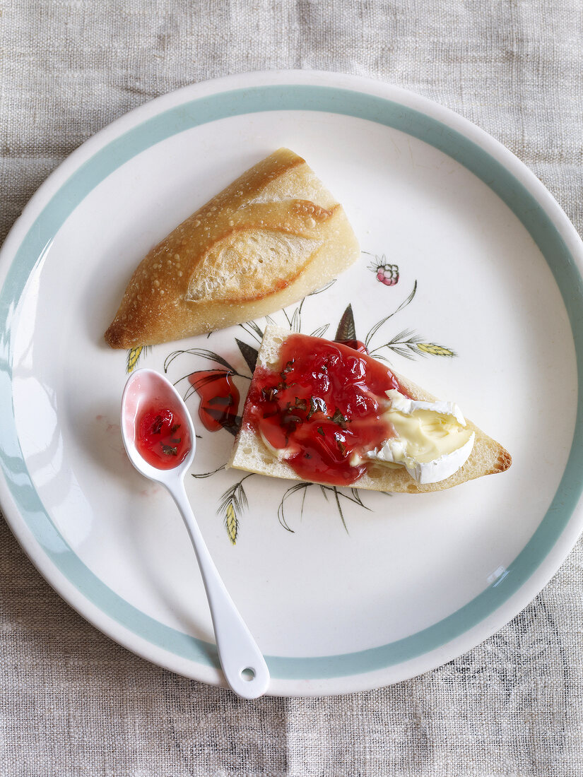 Marmelade, Himbeergelee mit Melisse