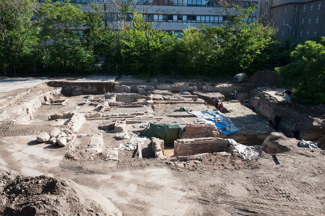 View of Medieval Judenhof in Berlin, Germany