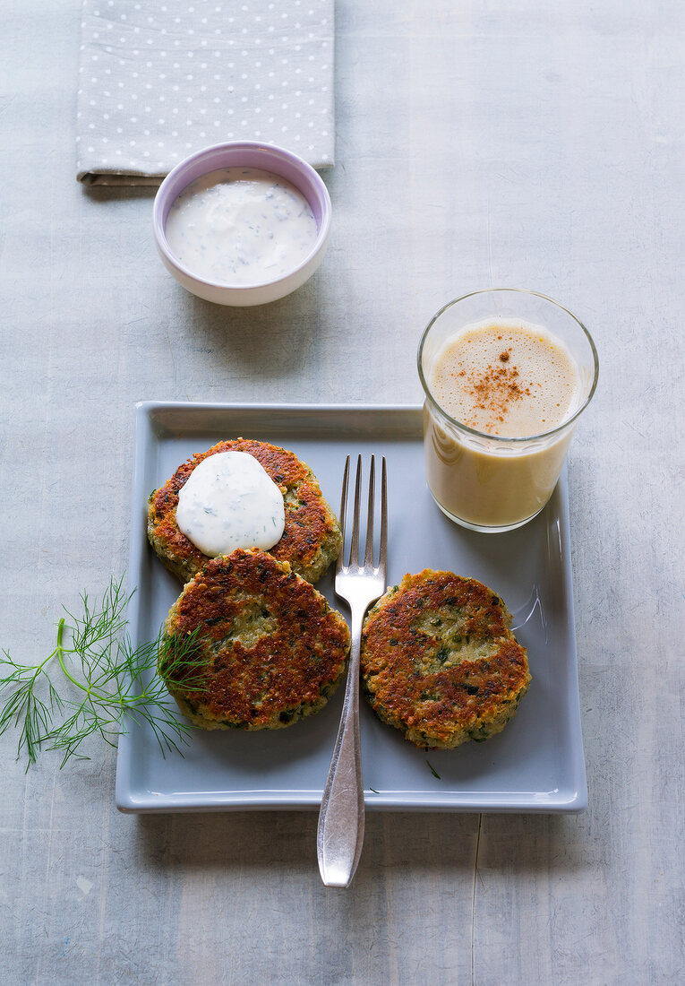 gesunder Darm, Bananenshake, Haferplätzchen mit Dillhaube