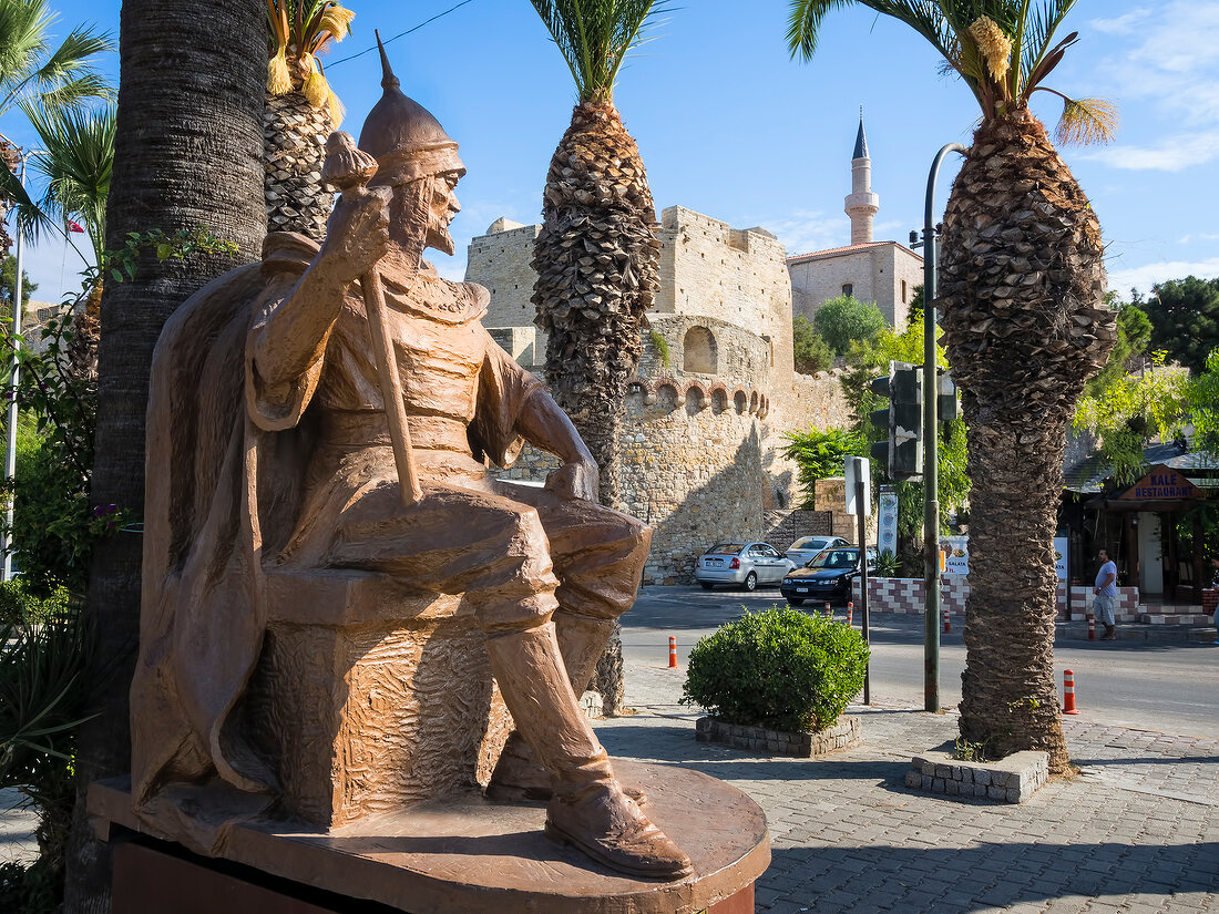 Sculpture of Seljuk in Cesme, Turkey