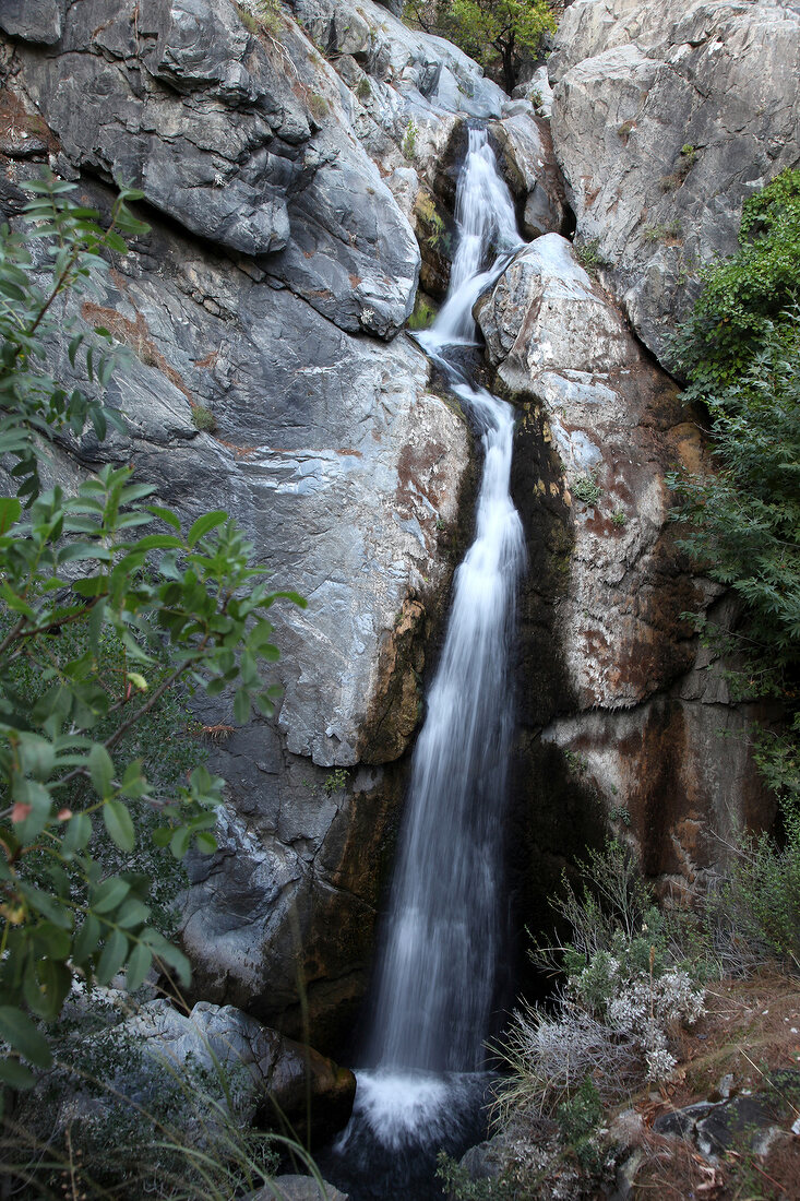Waterfall in Dilek Peninsula National Park, Kusadasi, Turkey