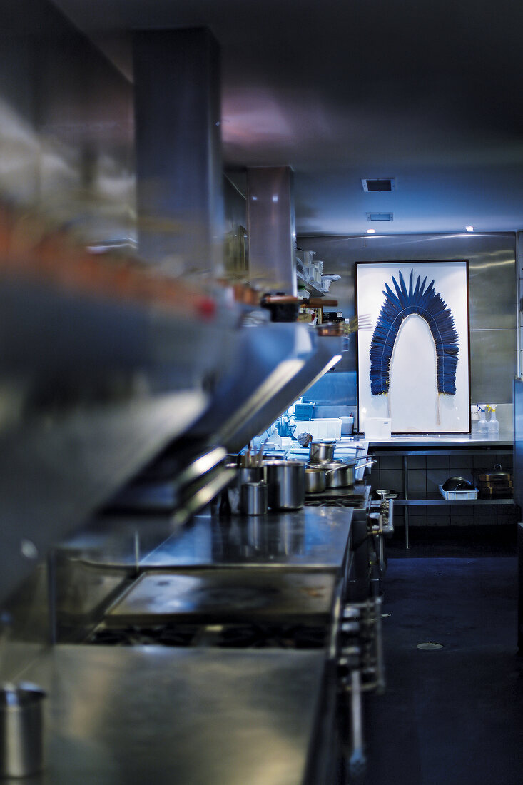 View of kitchen of restaurant D.O.M in S�o Paulo, Brazil