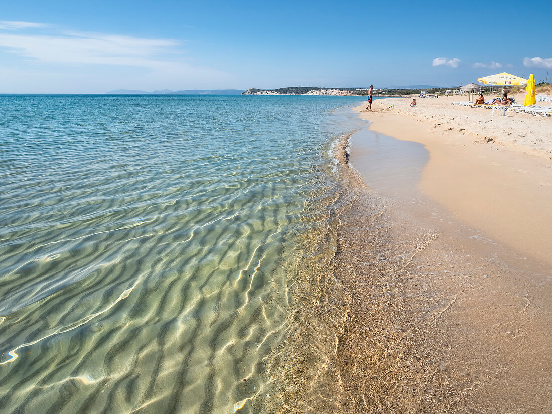 Türkei, Türkische Ägäis, Cesme, Altinkum Beach, Mittelmeer