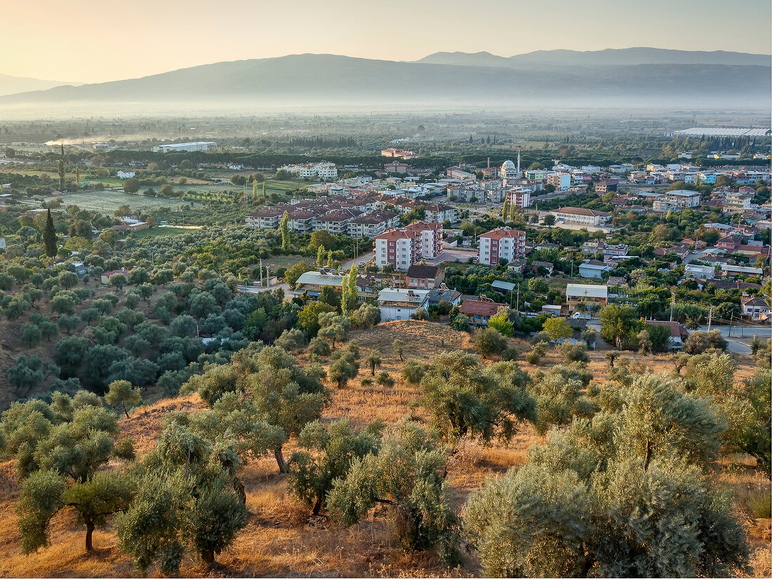 View of landscape of Sultanhisar, Aegean, Turkey