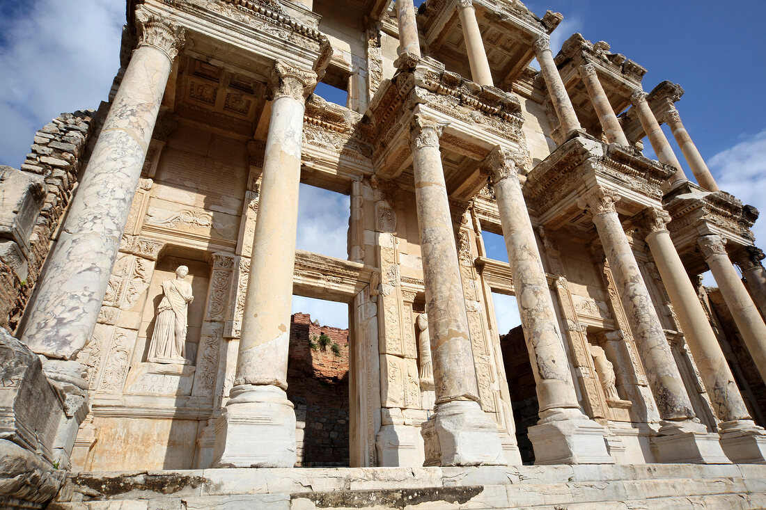 The library of Celsus at Ephesus in Selcuk, Turkey