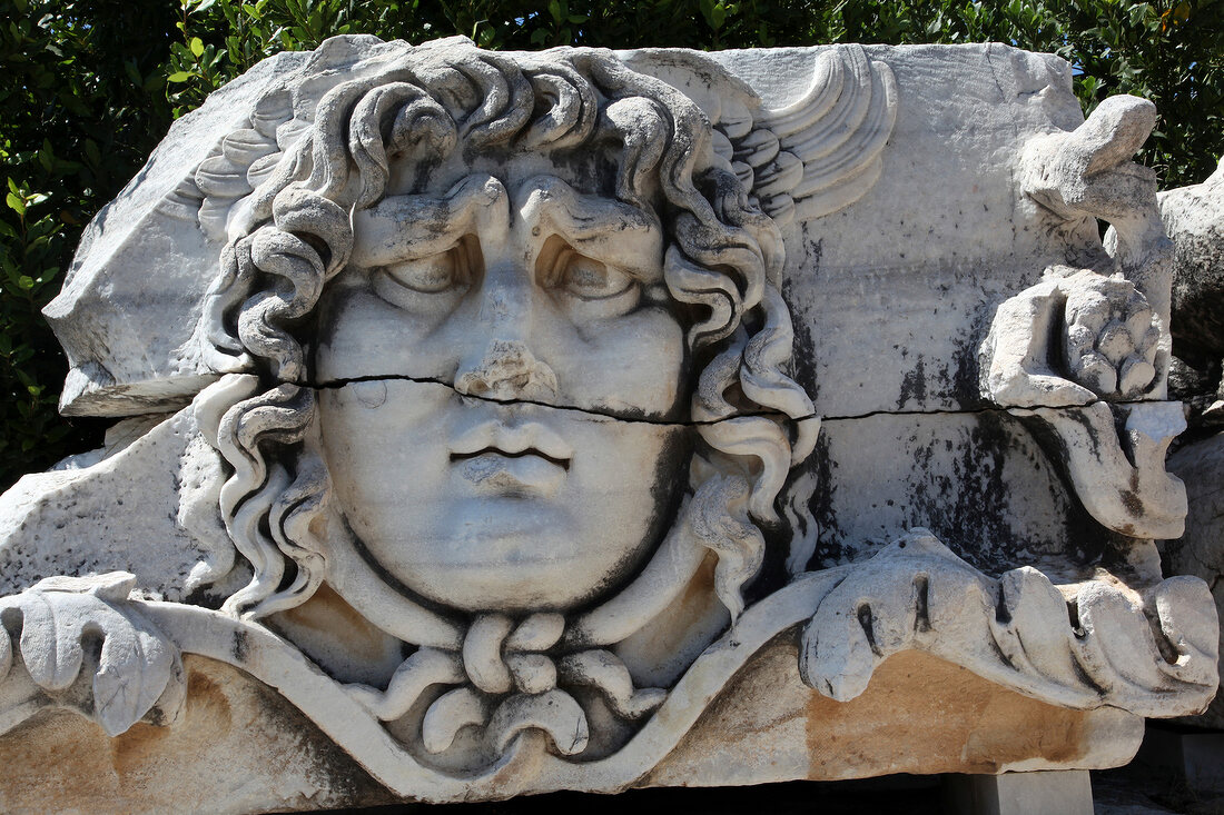 Ruins of Medusa in Didyma, Aegean, Turkey