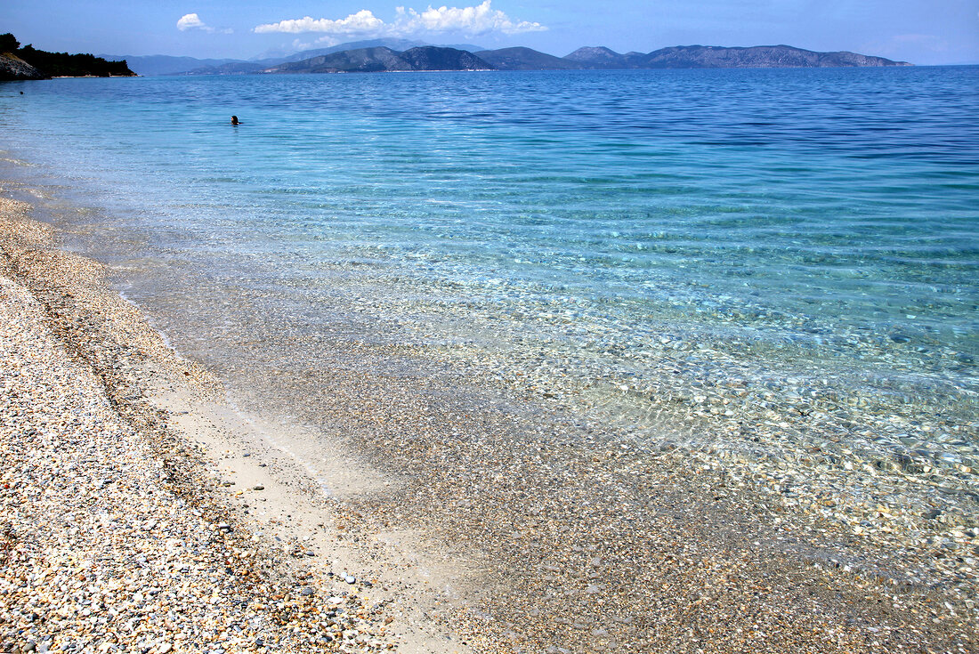 View of sea near Dilek Peninsula National Park in Turkey