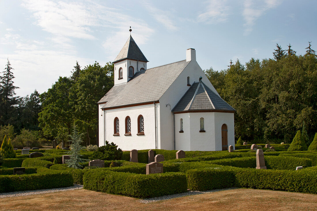 Exterior view of church in Fano, Denmark