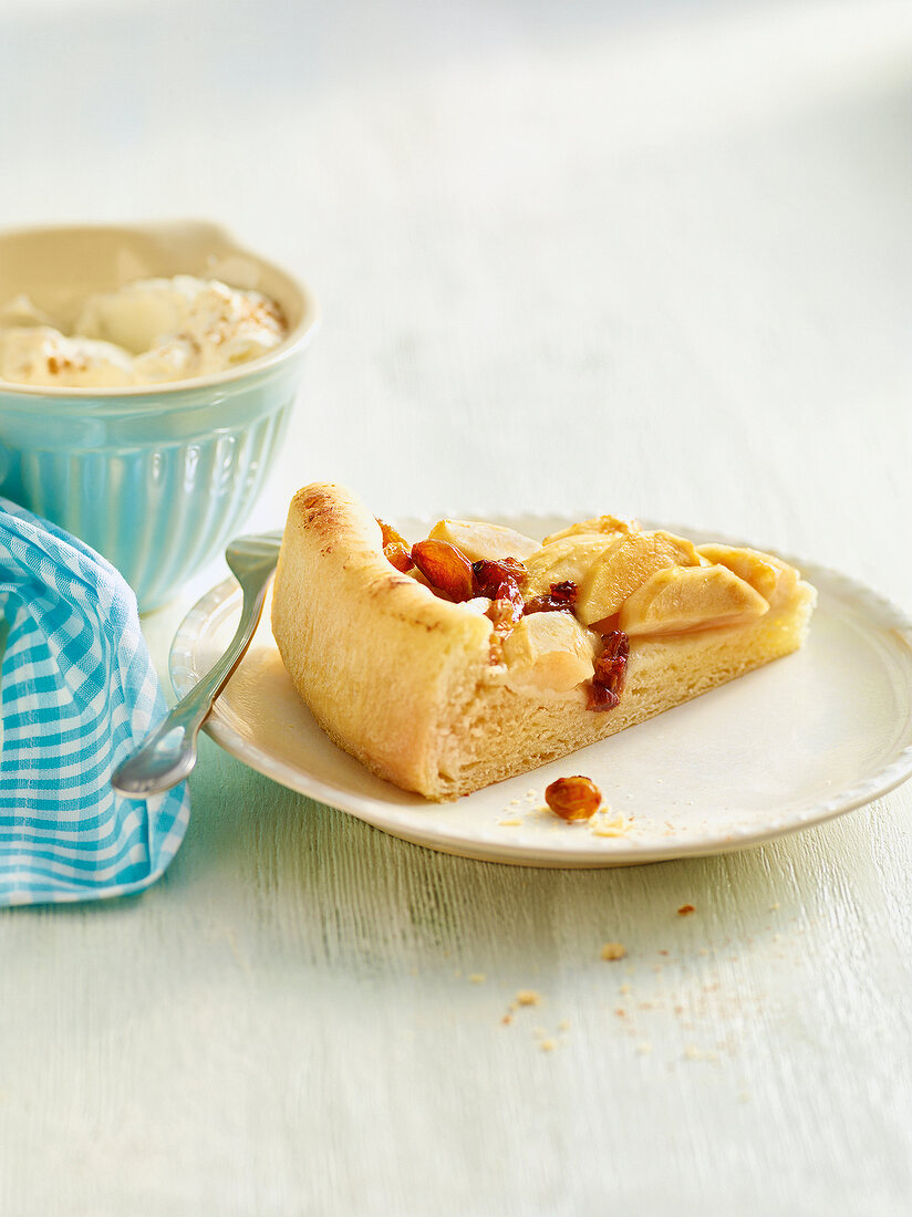 Stevia, Apfelkuchen mit Zimtsahne