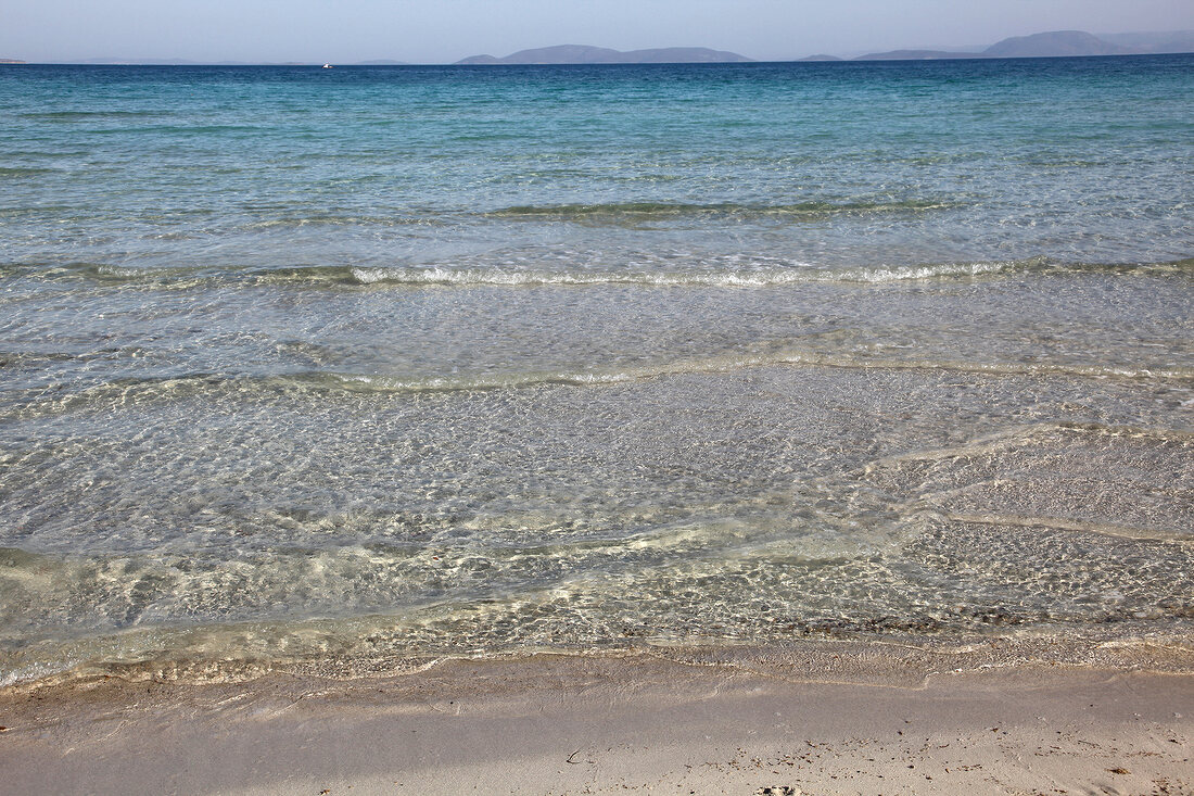 View of Plajr beach in Aegean, Turkey