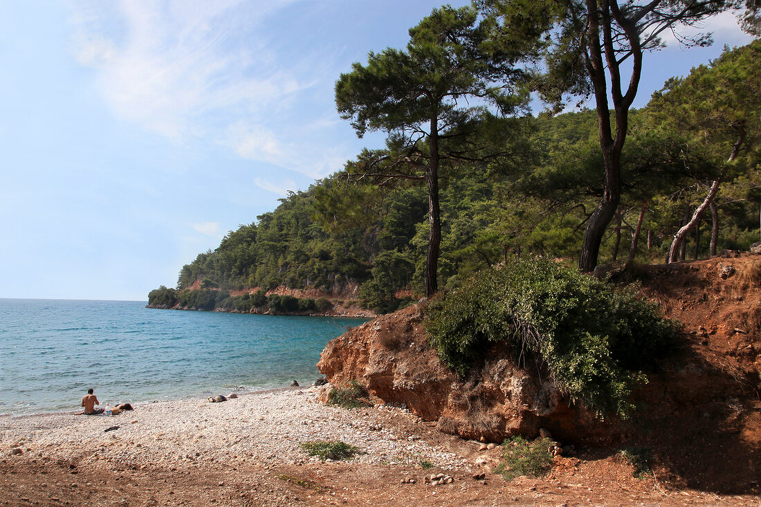 View of Akyaka in Gulf of Gokova, Aegean, Turkey