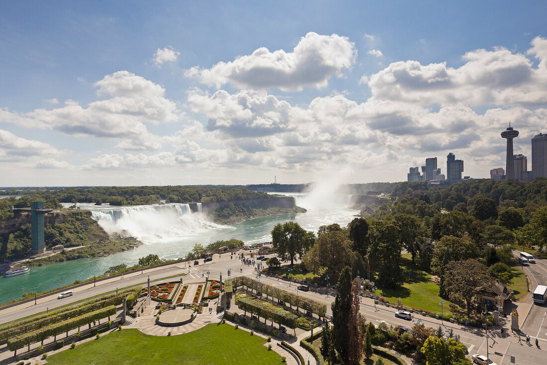 Kanada, Niagara Falls, Blick vom Sheraton Hotel, 11 Stock