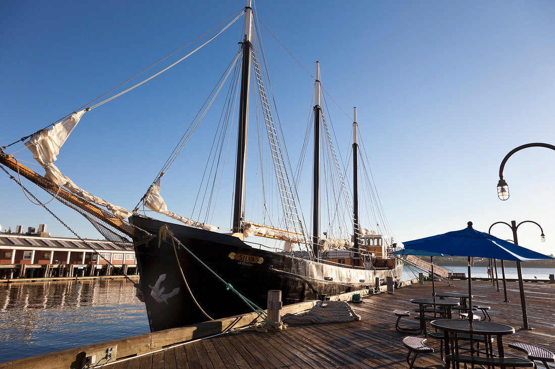 View of sailing ship at Halifax Regional Municipality, Nova Scotia, Canada