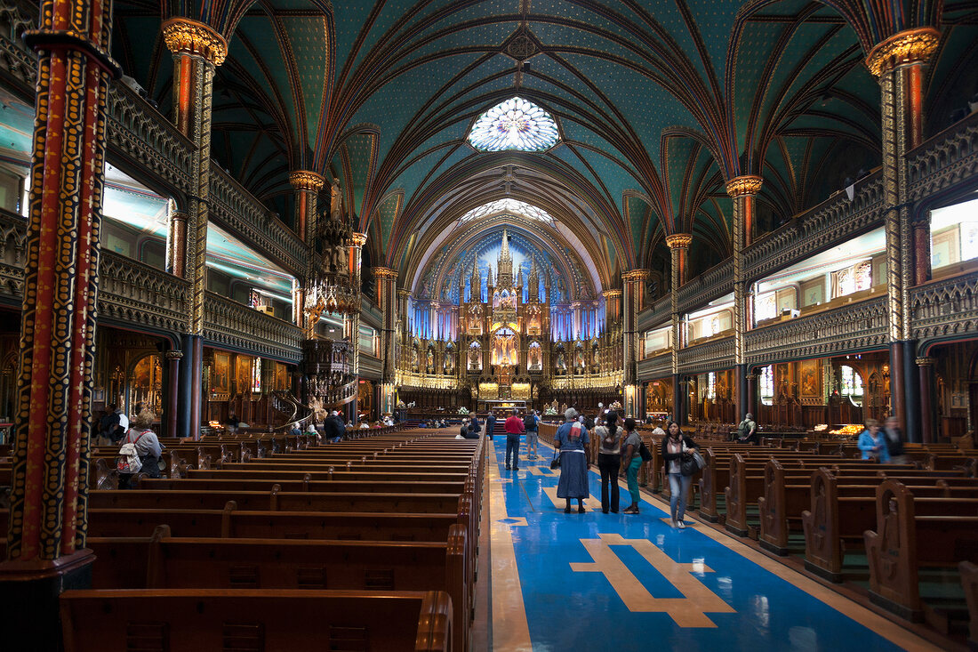 Kanada, Montreal, Basilika Notre- Dame, Hochaltar