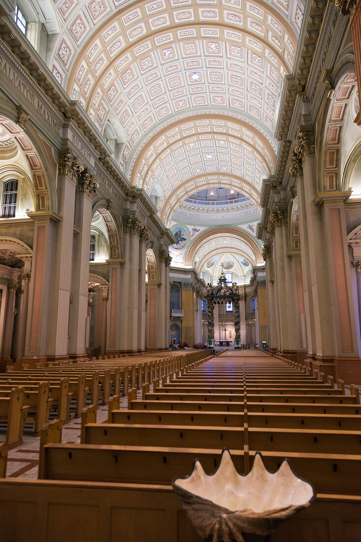 Interior of Mary, Queen of the World Cathedral, Montreal, Canada