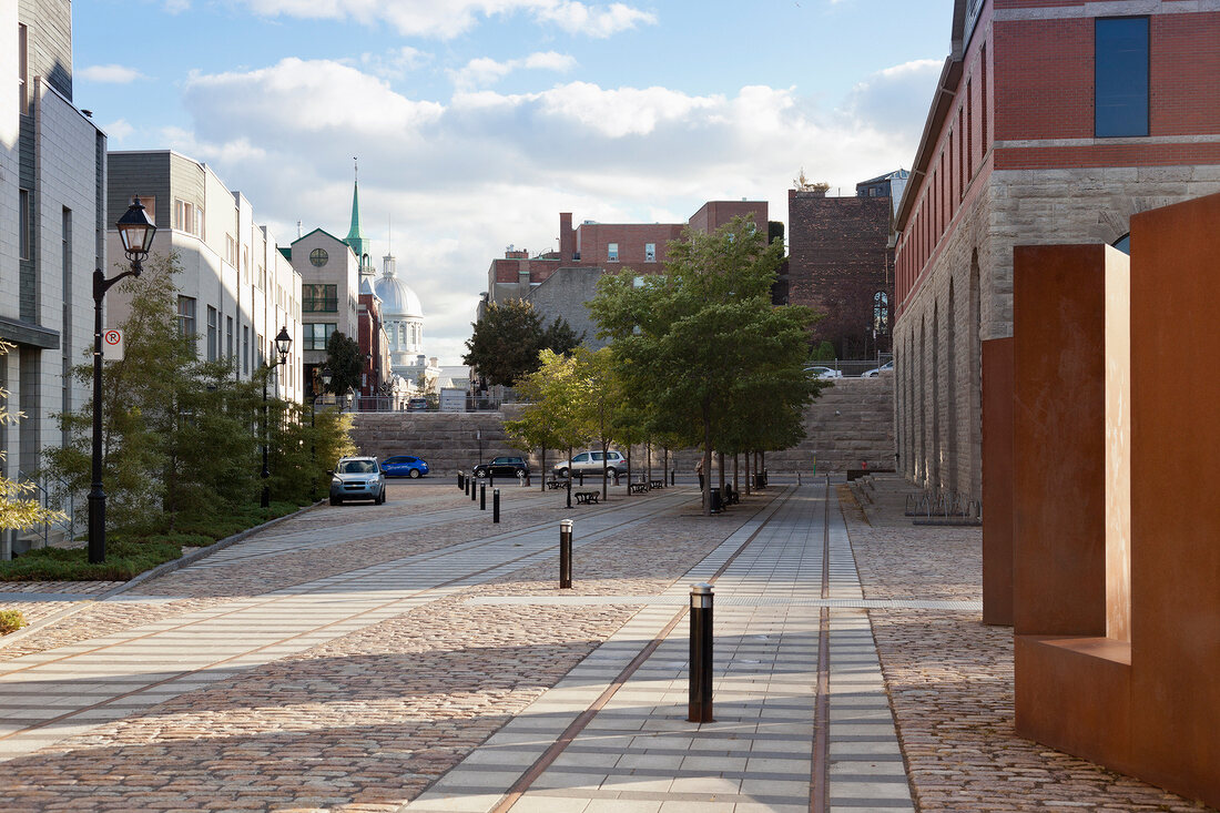 View of buildings at Dalhousie Square, Montreal, Canada