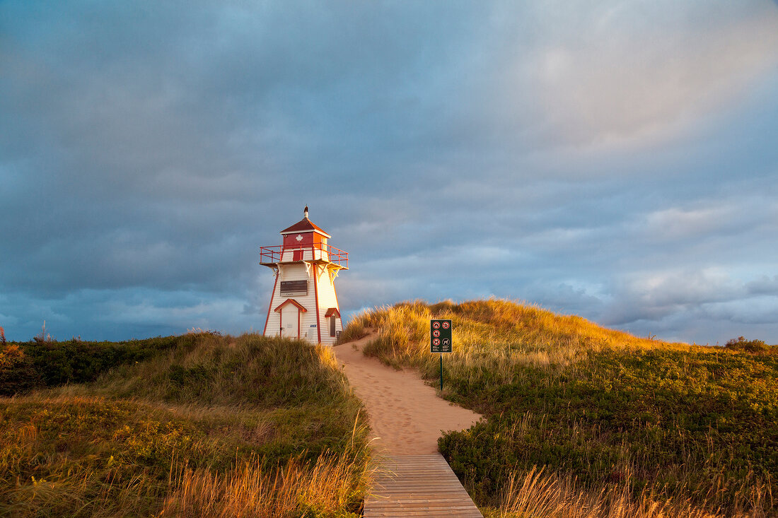 Lighthouse at Covehead in Prince Edward Island National Park, Canada