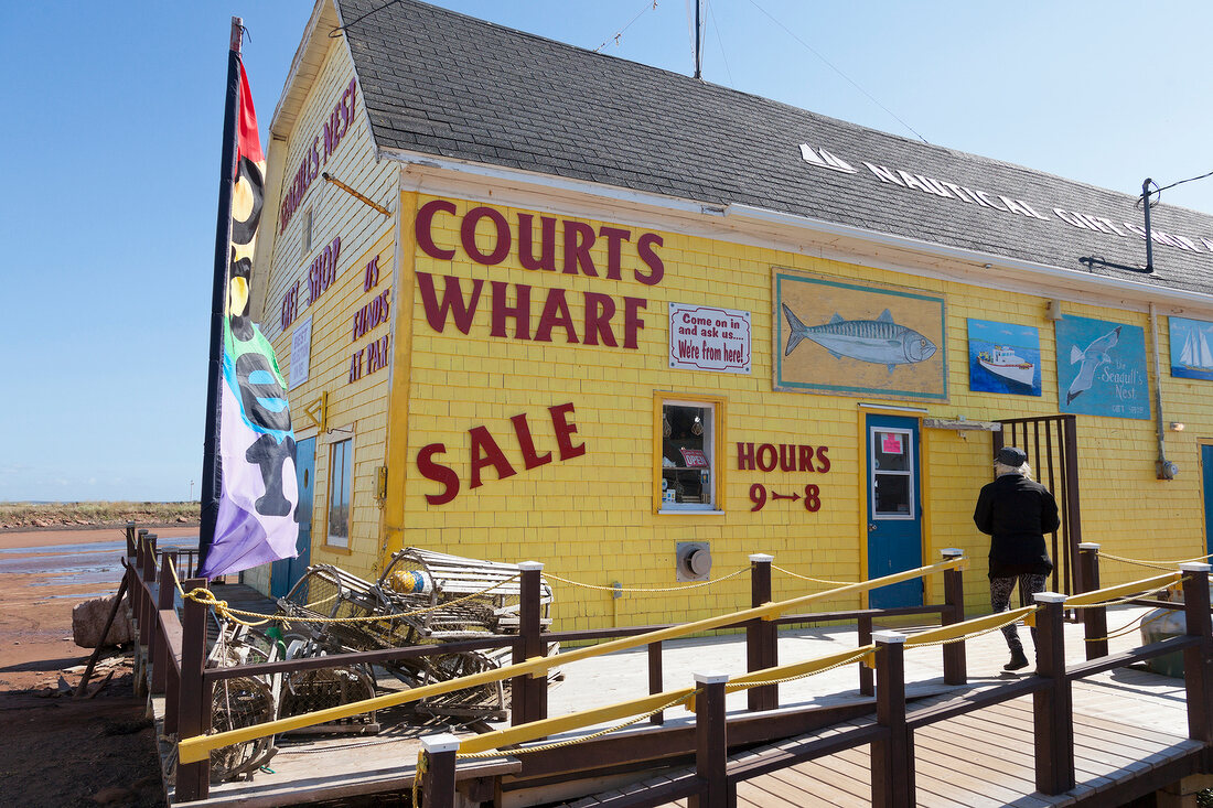 Courts Wharf at North Rustico Harbour, Canada