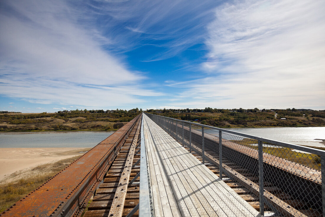 Old railway line in Saskatchewan, Canada