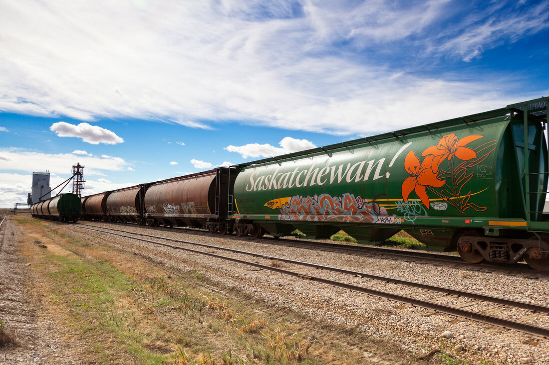 Kanada, Saskatchewan, Eisenbahn in Lucky Lake