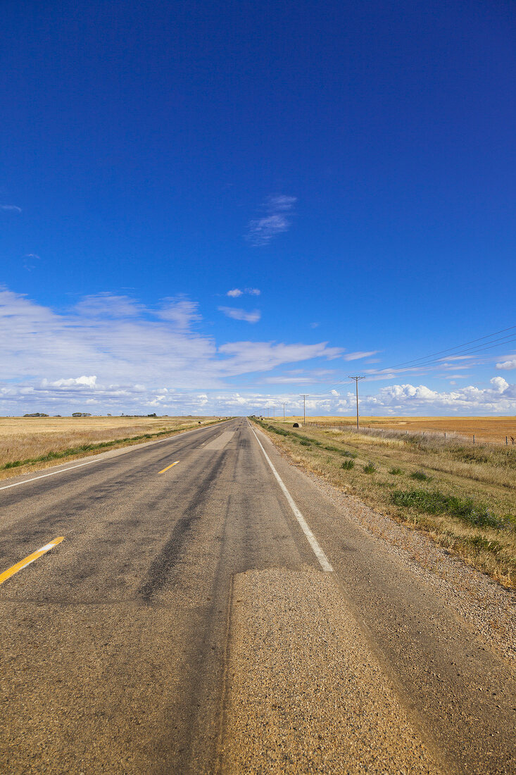 Kanada, Saskatchewan, Highway 42 East, Himmel blau