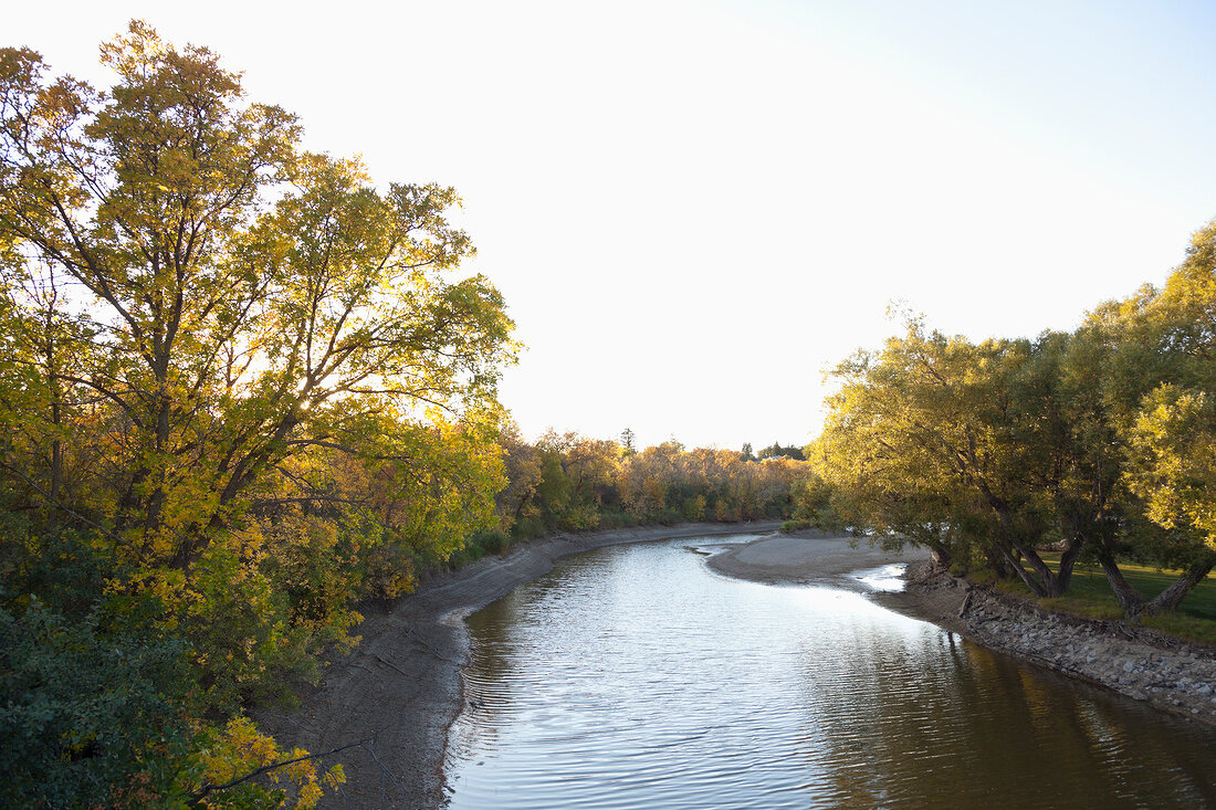 Kanada, Saskatchewan, Moose Jaw, Wakamow Park am Moose Jaw River