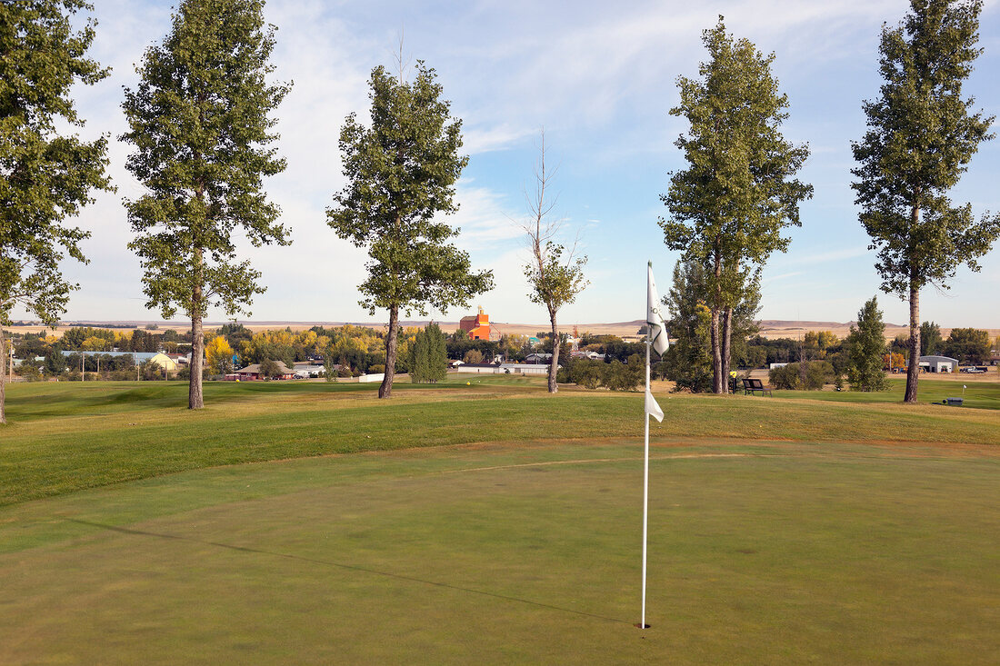 Kanada, Saskatchewan, Golfplatz in Coronach