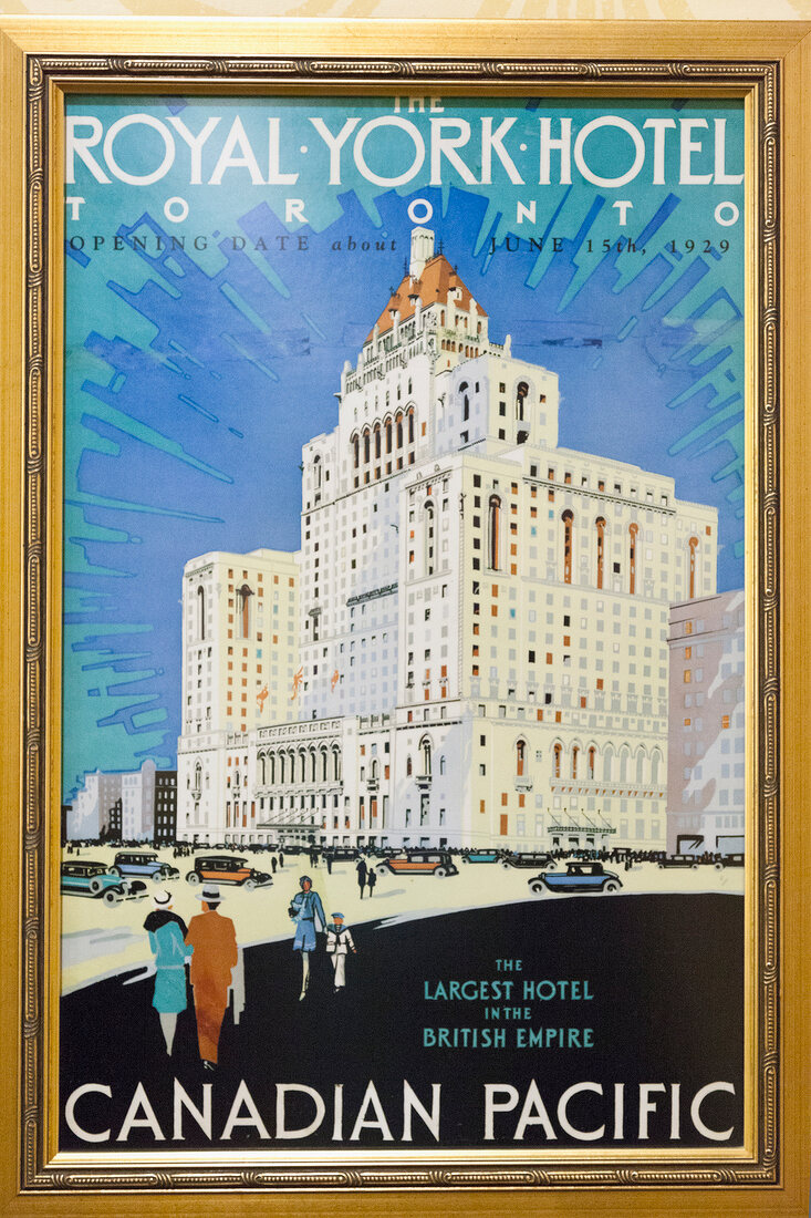 Kanada, Toronto, Fairmont Royal York Hotel, Plakat