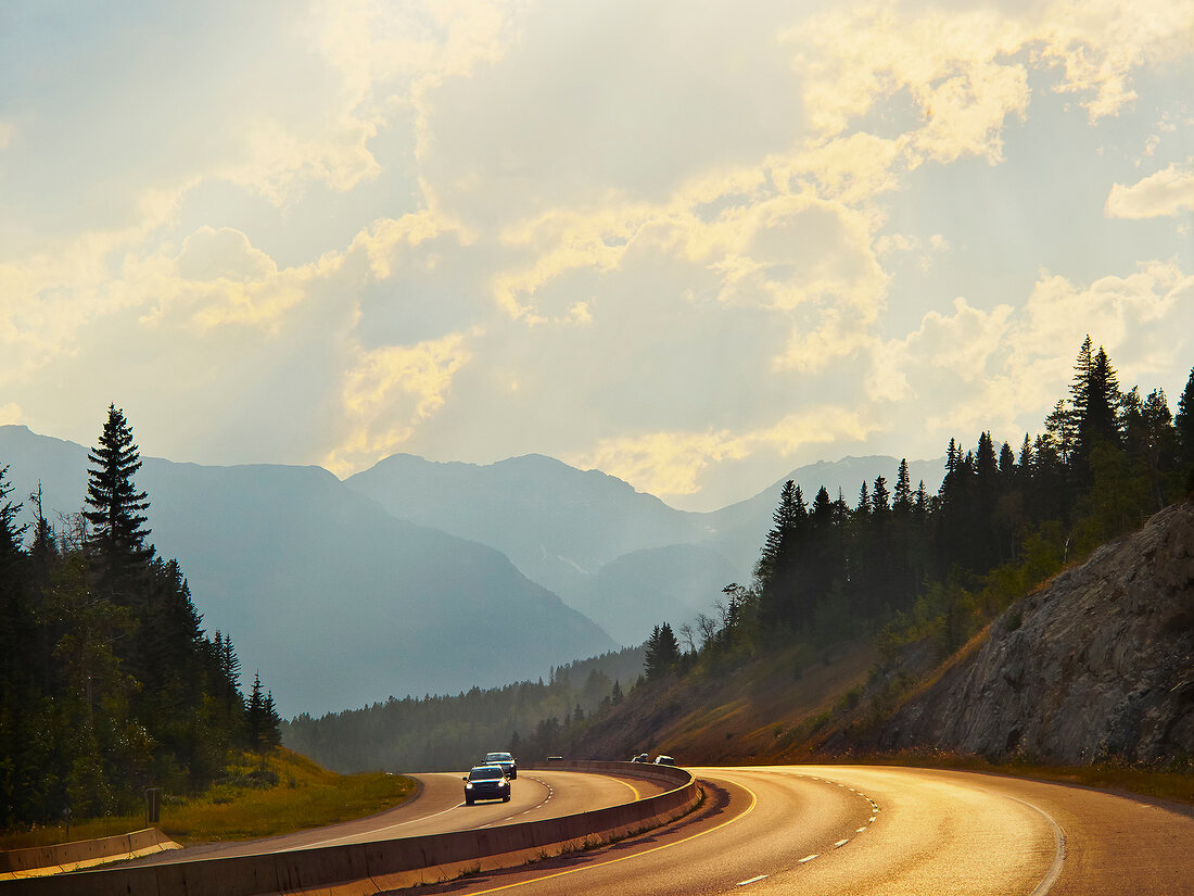Kanada, Alberta, Banff National Park Highway 1