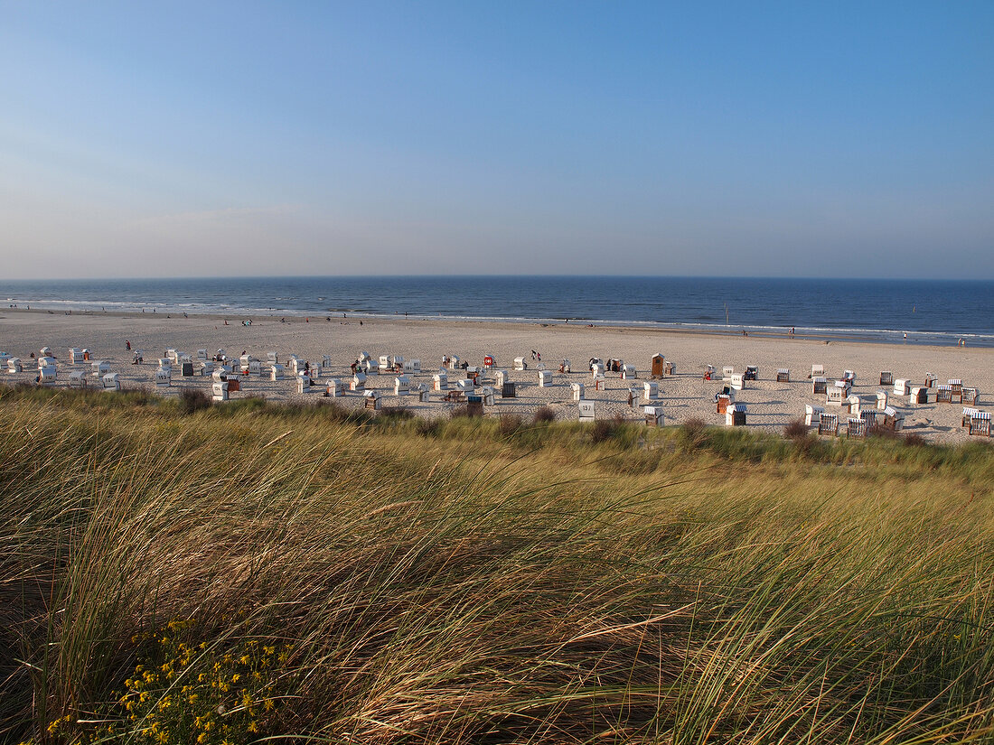 Niedersachsen, Blick auf den Strand von Spiekeroog