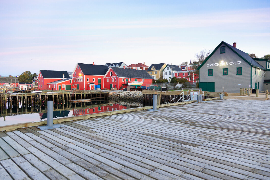 View of Lunenburg Harbour, Nova Scotia, Canada