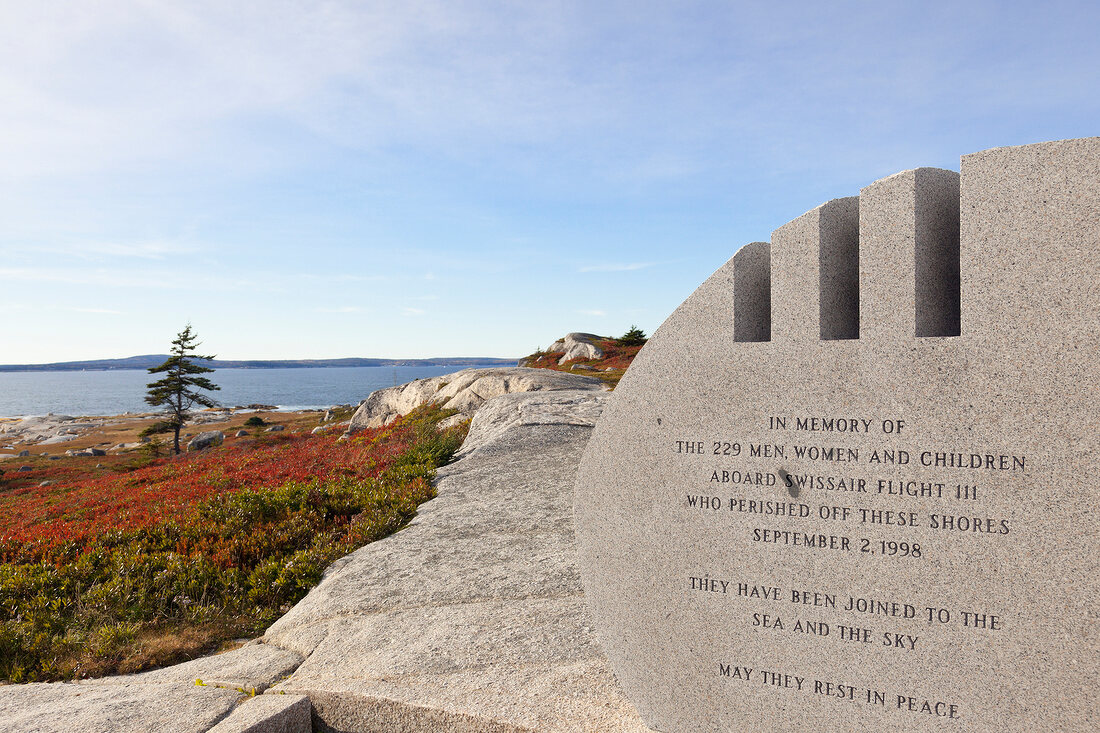 Kanada, Nova Scotia, Memorial, Flugzeugkatastrophe von 1998