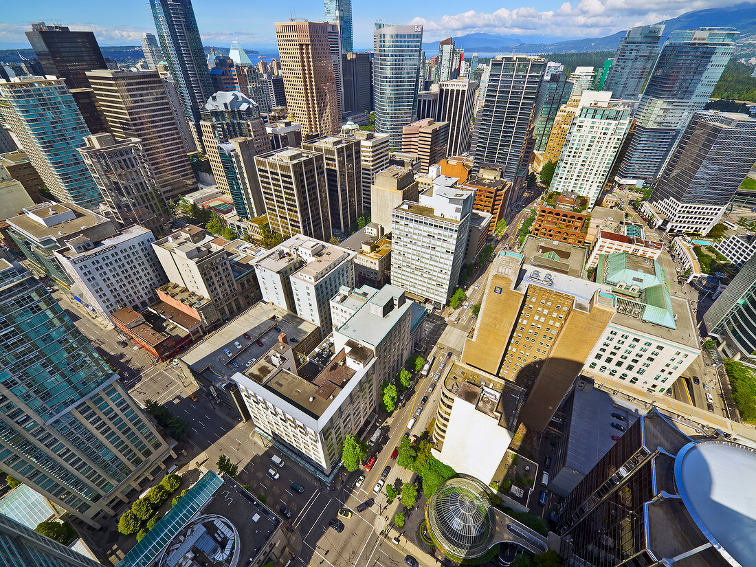 Kanada, British Columbia, Vancouver, Blick vom Harbour Tower