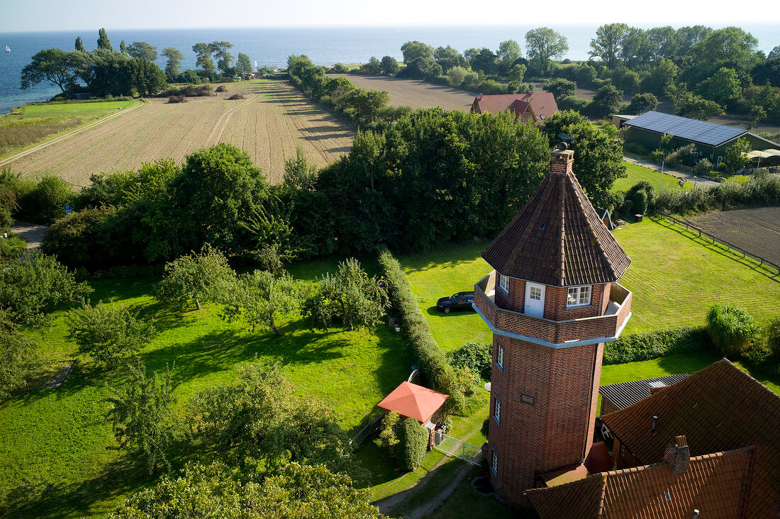 Dahmeshoved lighthouse in Schleswig Holstein, Germany