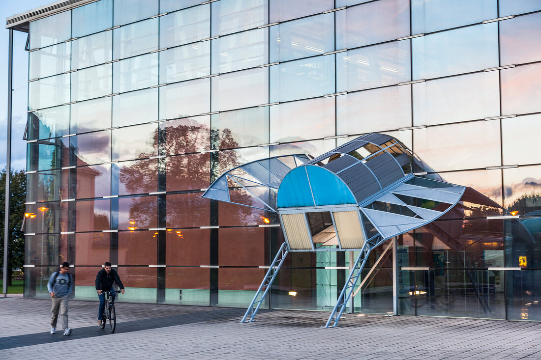 Facade of Faculty of Engineering in Freiburg, Germany