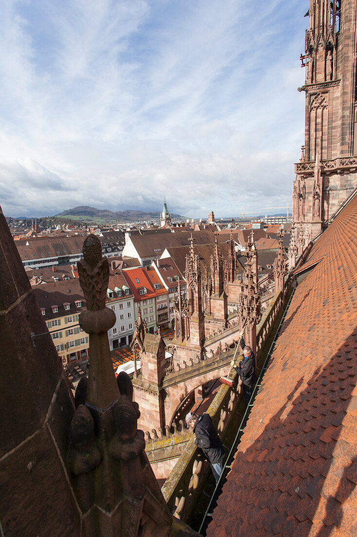 View of Freiburger Munster, Freiburg, Germany