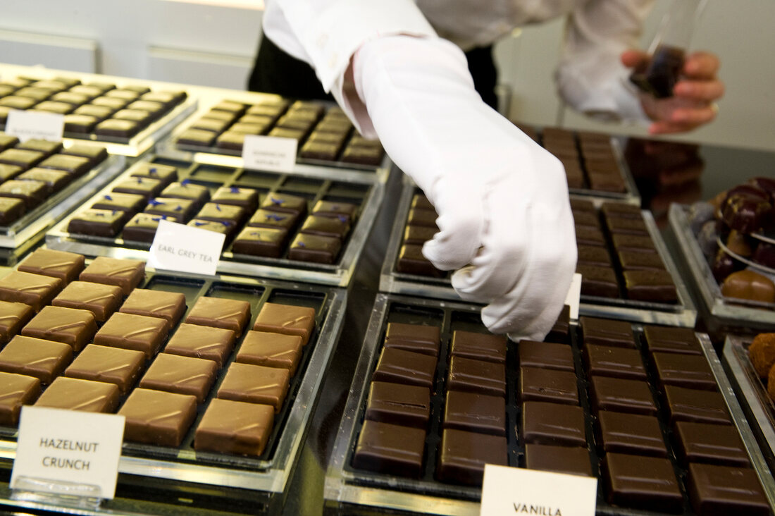 Various confectionery sweets in workshop, Dublin, Ireland