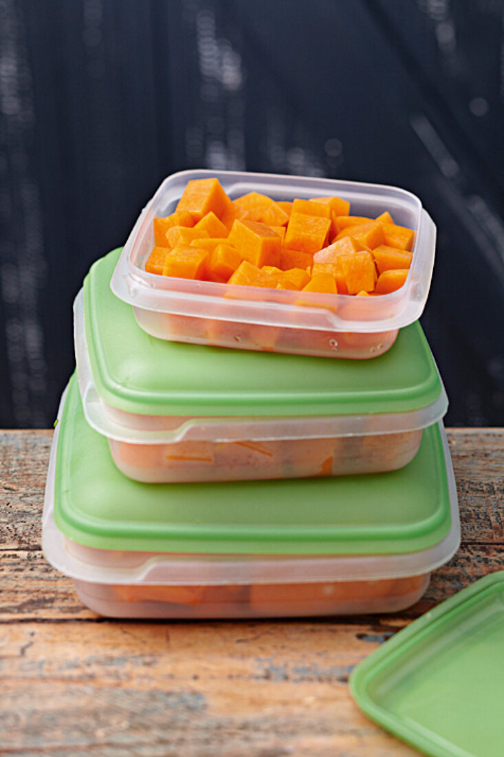 Diced and canned pumpkin in box