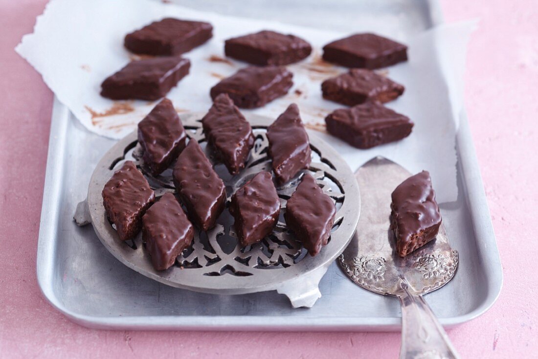 Magenbrot (spiced Swiss bread) with chocolate glaze