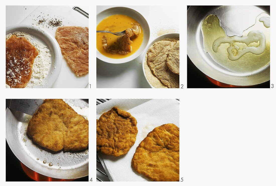 Knusprig gebratenes Putenschnitzel