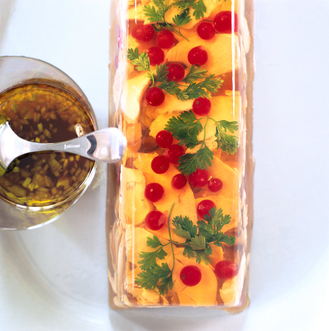 Close-up of nasturtium soaked in vinegar