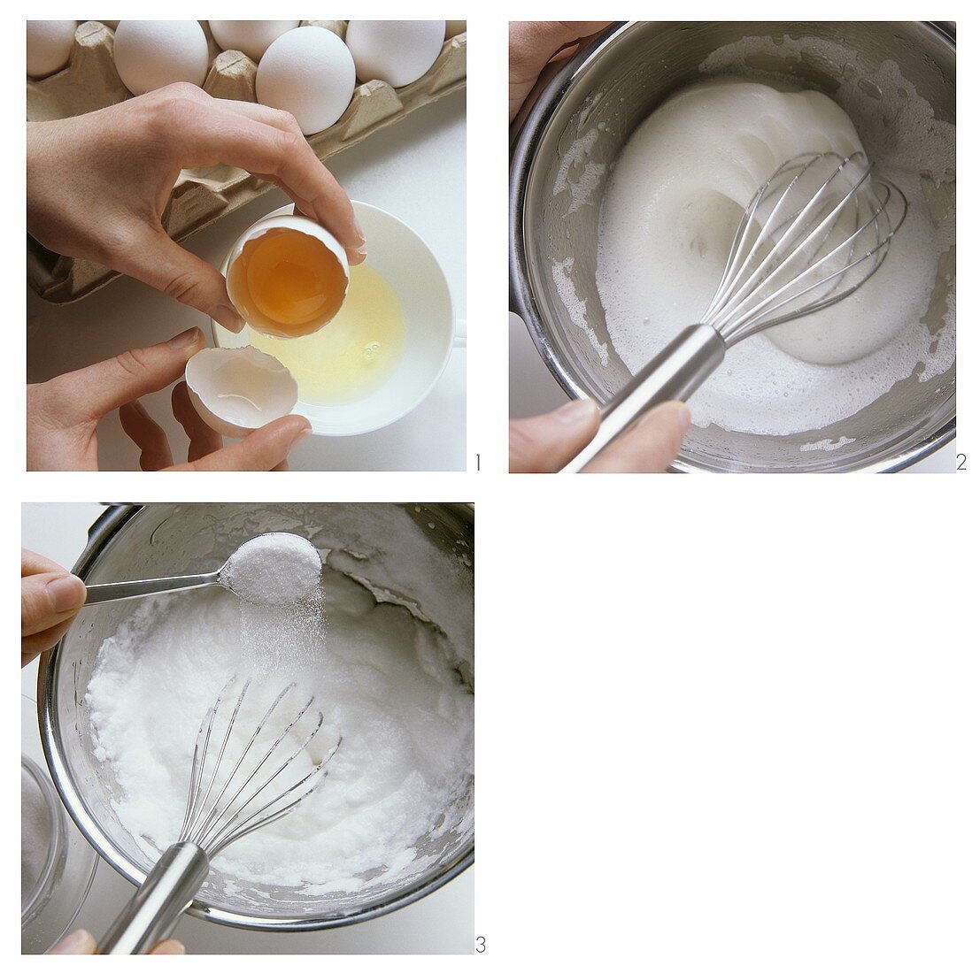 Beating egg white