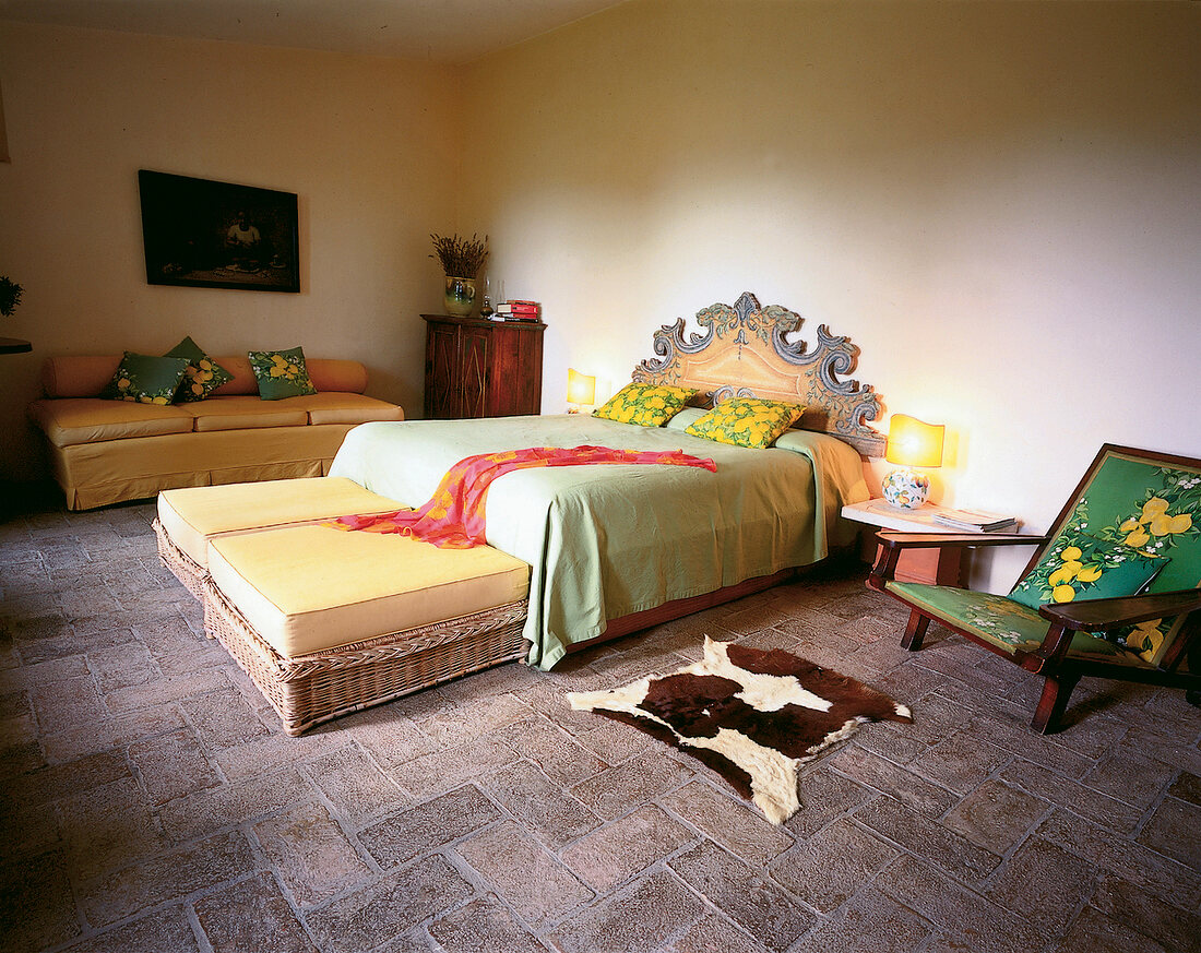 Schlafzimmer im toskanischen Country-Stil